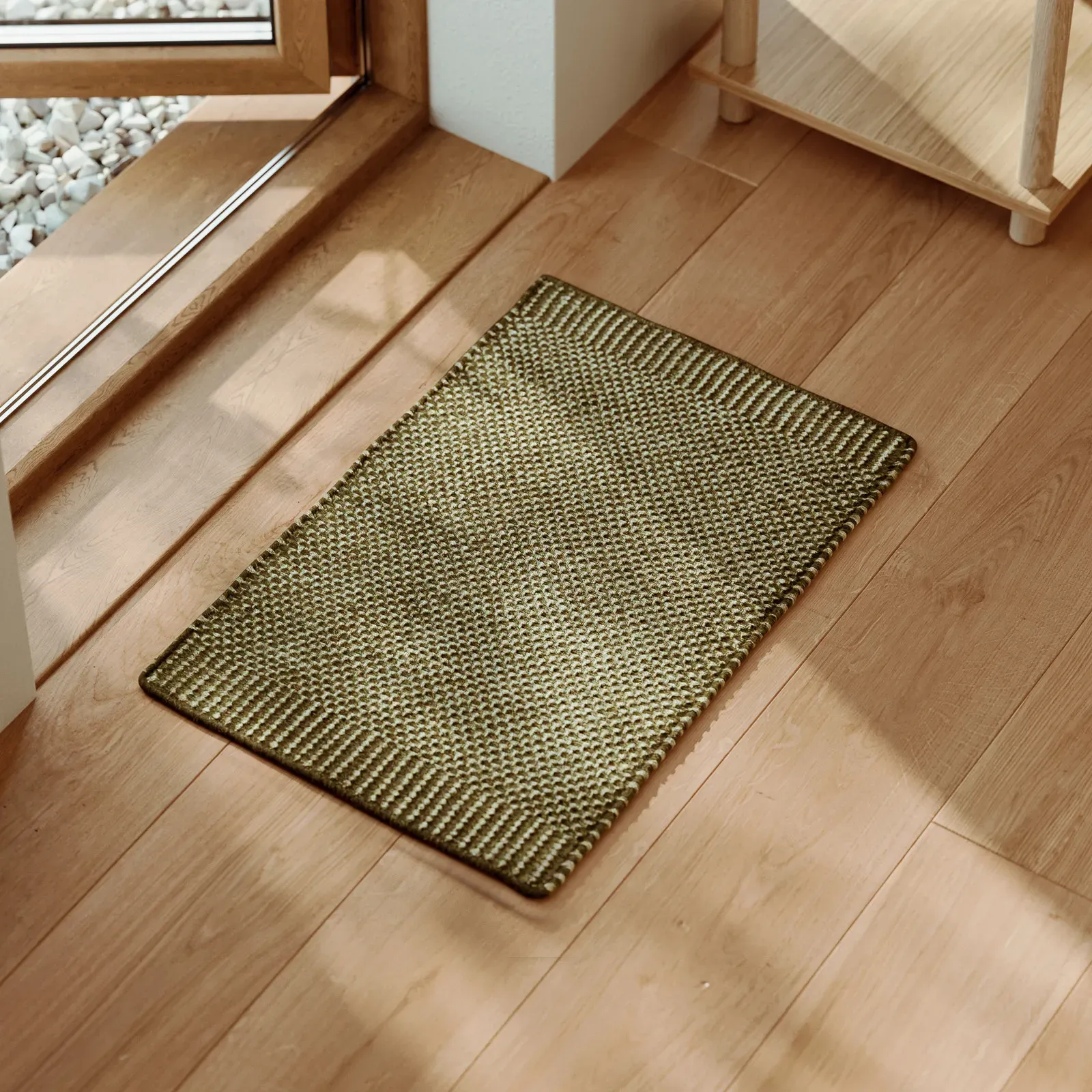 Teppich/Läufer Woud, Rombo, Grün, für Flurbereich, Stoff / Textil - 60 - 40 - 0.9