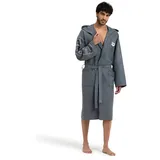 Arena Unisex Mikrofaser Zeal Plus Bademantel GREY-WHITE, XXL