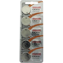 AccuCell CR2016 Lithium Knopfzelle IEC CR2016 im 5er Pack (5 Stk., CR2016, 75 mAh), Batterien + Akkus