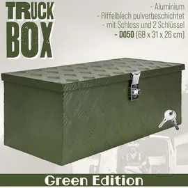 Trucky Alubox Aluminium 0,00 m Grün abschließbar