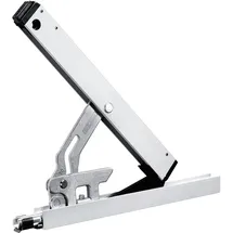 GEZE Öffnerschere ohne Flügelbock mit Scherenlager, silber eloxiert