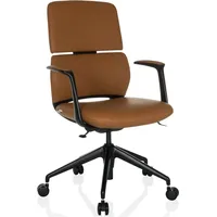 HJH Office Bürostuhl ATMOS DESIGNER Kunstleder camel Drehstuhl für