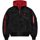 Alpha Industries Ma-1 D-tec Se Jacke Black / Red 2XL