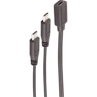 ShiverPeaks -BASIC-S--Adapter, USB 2.0 Adapter, C Buchse auf 2x C Stecker, Y-Kabel, 0,3 m USB 2.0), USB Kabel