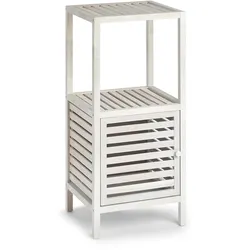 HTI-Living Badschrank mit Ablage, Walnussholz Natur, Weiß