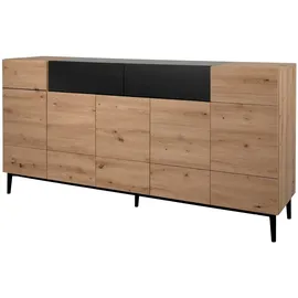 Die Möbelfundgrube Sideboard NOLA 51 A - schwarz Kommode