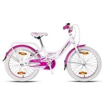 Rezzak 20 Zoll Fahrrad Mädchenfahrrad Kinderrad Rücktrittbremse Weiss-Pink Neu -081