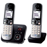 PANASONIC - Panasonic KX-TG6822 Duo Téléphones Sans fil Noir - KX-TG6822FRB (französische Version)