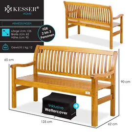 Kesser Gartenbank 125 cm Braun