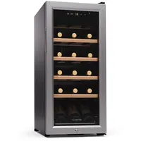 Klarstein Weinkühlschrank,1 Zone Getränkekühlschrank, Leiser Indoor/Outdoor Kühlschrank, 50 Liter Flaschenkühlschrank Klein, Weinschrank für 18 Flaschen