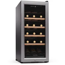 Klarstein Weinkühlschrank,1 Zone Getränkekühlschrank, Leiser Indoor/Outdoor Kühlschrank, 50 Liter Flaschenkühlschrank Klein, Weinschrank für 18 Flaschen