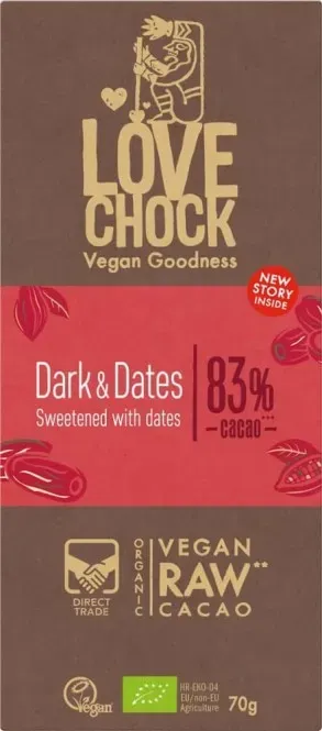 Lovechock Dark & Dates Tafelschokolade bio