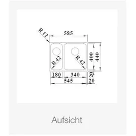 Blanco SOLIS 340/180-U CNS 31⁄2 BF RE oAF