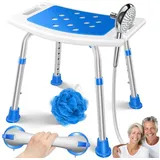 Kesser Duschhocker höhenverstellbar blau