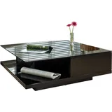 SalesFever Couchtisch Schwarz MDF 100 x 36 x 100 cm