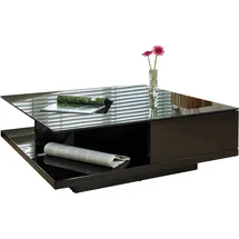 SalesFever Couchtisch Schwarz MDF 100 x 36 x 100 cm
