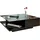 SalesFever Couchtisch Schwarz MDF 100 x 36 x 100 cm