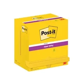 Post-it Super Sticky Notes, 127x76mm, Gelb
