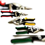 Vago-Tools 3 tlg Set Metallschere Gerade Links Rechts Schere