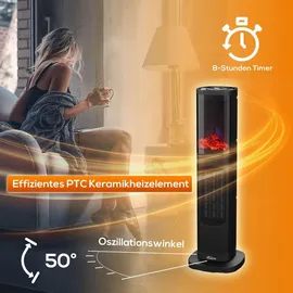 Tronitechnik Turmheizer 2000 W Schwarz