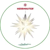 Herrnhuter Stern 13 cm Sterne weiß LED Dekorationsstern Weihnachtsstern - 13 cm - weiß