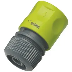 REHAU ALLROUND Schnellschlauchstück - 1/2 ",Gartenschlauch Armatur für den schnellen Anschluss und Verbinden von 1/2" Schläuchen - auch für den Anschluss von 5/8" Schläuchen geeignetEinfaches Push-Stecksystem für eine einfache Handhabung und schnellen VerbindungDie Gartenschlauch Schnellkupplung ist aus robustem und langlebigem Kunststoff gefertigtLIEFERUMFANG: 1x Rehau Schnellkupplung