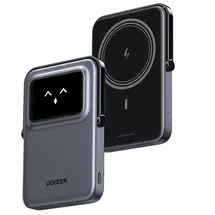 UGREEN 5000mAh Magnetisches Wireless Powerbank Grau