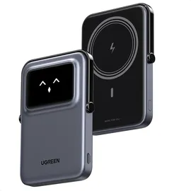 UGREEN 5000mAh Magnetisches Wireless Powerbank Grau