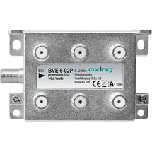 Axing BVE 6-02P 6-fach Verteiler BF2 5-1218MHz brummentkoppelt Kl.A+ Vodafone