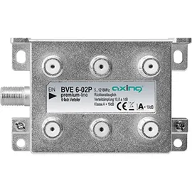 Axing BVE 6-02P 6-fach Verteiler BF2 5-1218MHz brummentkoppelt Kl.A+ Vodafone