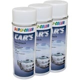 Lackspray Spraydose Sprühlack Cars Dupli Color 385896 weiss glänzend 3 X 400 ml