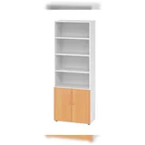 Hammerbacher Aktenschrank 6OH 39,5 x 12,5 x 39,5 cm weiß