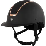 Bieman de Haas Reithelm Omega Painted Glitter 58-60 Schwarz/Rosa