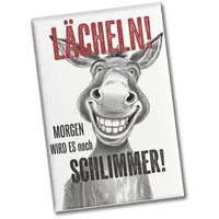Speecheese Grinsender Esel Lächeln Morgen Wird es schlimmer Souvenir