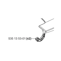 GELENK für Deckel zum Öffnen 535 13 53-01 (2x notwendig)