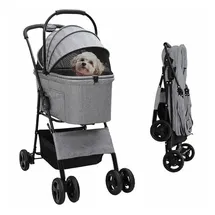 vidaXL Bollerwagen grau