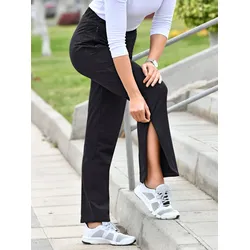 Sporthose CATAMARAN, Damen, Gr. 40/42, Normalgrößen, schwarz, 95% Baumwolle, 5% Elasthan, unifarben, lang, Hosen