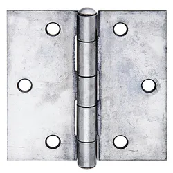 Alberts Scharnier mit vernietetem Edelstahlstift, Edelstahl, 20 Stück, 60 x 60 x 1,5 mm