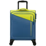 American Tourister Daring Dash Spinner S, Erweiterbar Handgepäck, 55 cm, 39/46 L, Grün/Blau (Lime/Coronet)