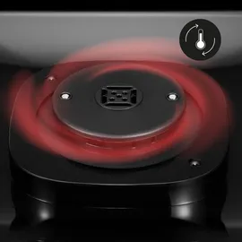 Zeegma DRY CHEF PRO Dörrautomat 400W, Obst- & Gemüsetrockner, 5 Ebenen, Temperatur 35–70°C, Umluft, Timer bis 72h - Schwarz