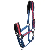 Kieffer Supreme Nylon-Halfter für Pferde blau/rot