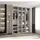 abiks möbel Drehtürenschrank COMO 180 x 245,5 x 50 cm Weiß/Gold