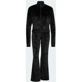 adidas Glam Velvet Trainingsanzug schwarz S