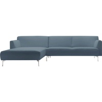 hülsta sofa Ecksofa hs.446, in minimalistischer, schwereloser Optik, Breite 296 cm blau|grau