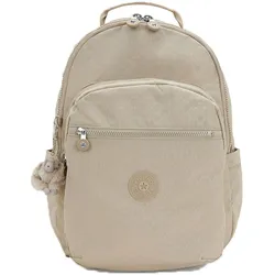 kipling Basic Plus Seoul Backpack Sign Beige Emb