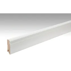 MeisterWerke Fussleiste Hamburger Profil 18/60 mm  Weiß streichfähig DF 2222 - 2380 mm