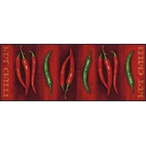 Wash+Dry Hot Chilli, 75x190 cm, innen und außen, waschbar, Rot