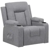 COMHOMA Relaxsessel TV-Sessel Liegesessel Fernsehsessel mit Liegefunktion, mit Wippfunktion und Relaxfunktion grau