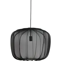 Light & Living Hängeleuchte Plumeria, Schwarz, Textil, 45 cm, Lampen & Leuchten, Innenbeleuchtung, Leuchten nach Räumen, Esstischlampen