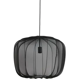 Light & Living Hängeleuchte Plumeria, Schwarz, Textil, 45 cm, Lampen & Leuchten, Innenbeleuchtung, Leuchten nach Räumen, Esstischlampen